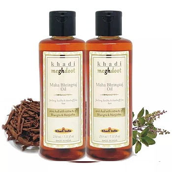 Khadi Meghdoot Maha Bhringraj Oil (210ml, Pack of 2)