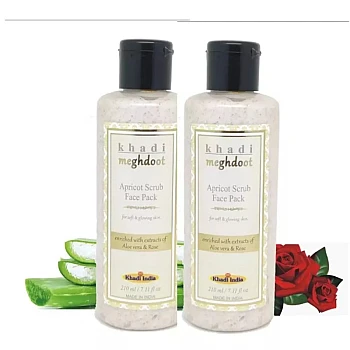 Khadi Meghdoot Apricot Scrub (210ml, Pack of 2)