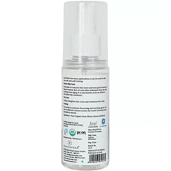 Nature's Veda Rose Water Organic, Steam Distilled (100ml)