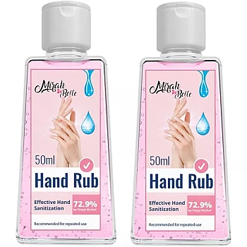 Mirah Belle Hand Cleanser Sanitizer Gel Sulfate And Paraben Free Hand Rub (50ml, Pack of 2)