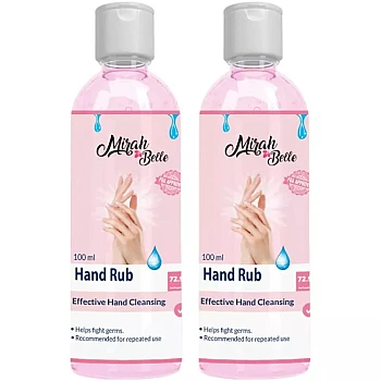Mirah Belle Hand Cleanser Sanitizer Gel Sulfate And Paraben Free Hand Rub (100ml, Pack of 2)