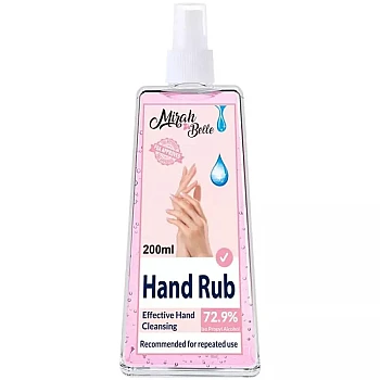 Mirah Belle Hand Cleanser Sanitizer Spray Sulfate And Paraben Free Hand Rub (200ml)