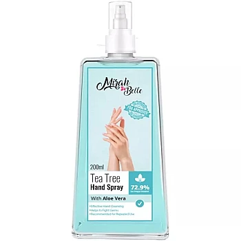 Mirah Belle Tea Tree Aloe Vera Hand Rub Sanitizer Liquid (200ml)