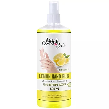 Mirah Belle Lemon Hand Rub Sanitizer Spray (500ml)