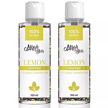 Mirah Belle Natural Lemon Hand Wash (100ml, Pack of 2)