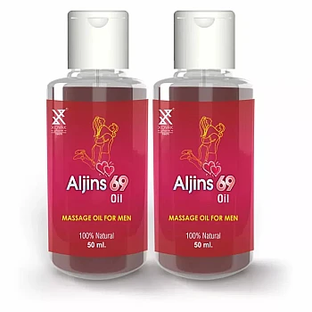 Xovak Pharma Tech Aljins 69 Oil For Enlargement Massage Oil For Men (50ml, Pack of 2)