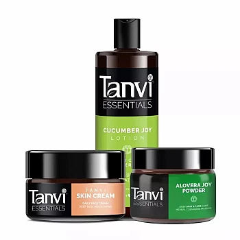 Tanvi Herbals Pre Wedding Kit (Lotion 100ml + Cream 50g + Powder 40g) (1Pack)