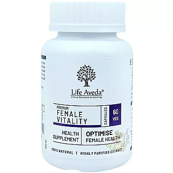 Life Aveda Premium Female Vitality (500Mg) Veg Capsules (60caps)
