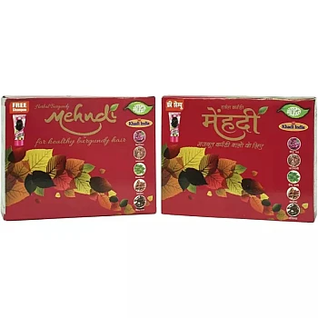 Meghdoot Herbal Burgundy Mehandi (100g, Pack of 2)