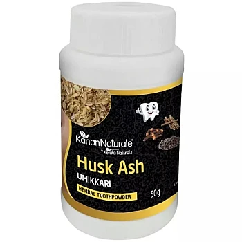 Kerala Naturals Husk Ash Umikkari Herbal Tooth Powder (50g)