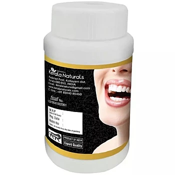 Kerala Naturals Husk Ash Umikkari Herbal Tooth Powder (50g)
