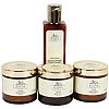 Kaina Skincare Ubtan Body Polishing Kit Set Of 4 (Scrub 100g + Gel 100g + Mask 100g + Body Lotion 200ml) (1Pack)