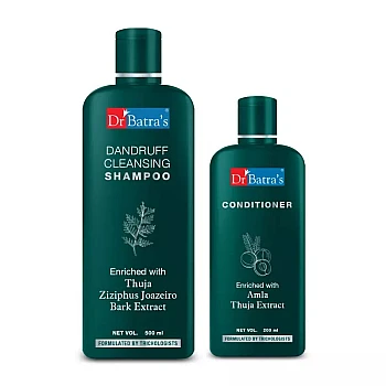 Dr Batras Dandruff Cleansing Shampoo & Conditioner Combo (Shampoo 500ml + Conditioner 200ml) (1Pack)