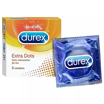 Durex Extra Dots Condoms (3pcs)