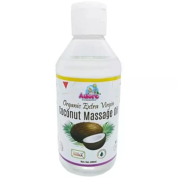 Adore Organic Extra Virgin Coconut Massage Oil (200ml)