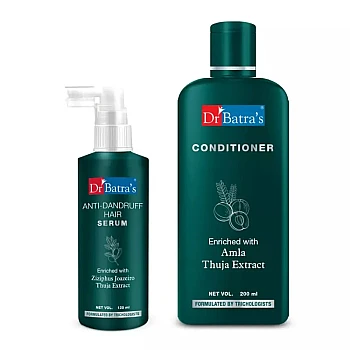Dr Batras Anti Dandruff Hair Serum And Conditioner Combo (Serum 125ml + Conditioner 200ml) (1Pack)