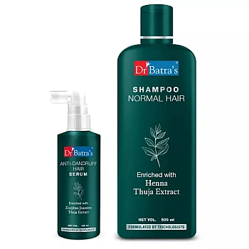 Dr Batras Anti Dandruff Hair Serum And Normal Shampoo Combo (Serum 125ml + Shampoo 500ml) (1Pack)