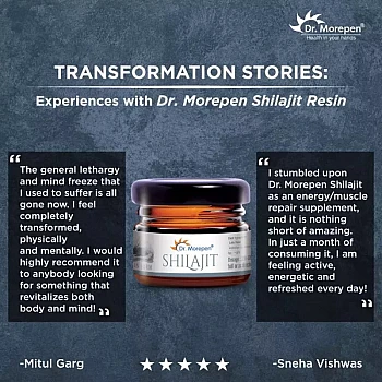 Dr Morepen Natural & Pure Shilajit Resin (15g)