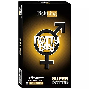 NottyBoy Tick Ling Lubricated Latex Super Dotted Condoms (10pcs)