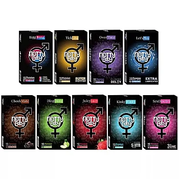 NottyBoy Condom Men All Variety Family Combo Pack (9 Boxes Each 10Pcs) (1Pack)