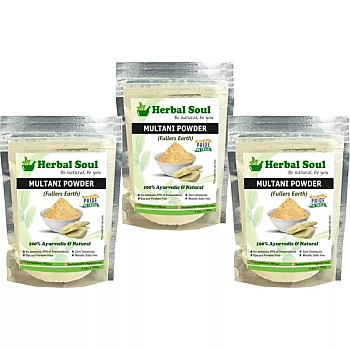 Herbal Soul Multani Mitti Powder (100g, Pack of 3)