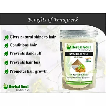 Herbal Soul Fenugreek & Multani Mitti Powder Combo (Each 100g) (1Pack)