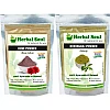 Herbal Soul Bhringraj & Rose Petal Powder Combo (Each 100g) (1Pack)