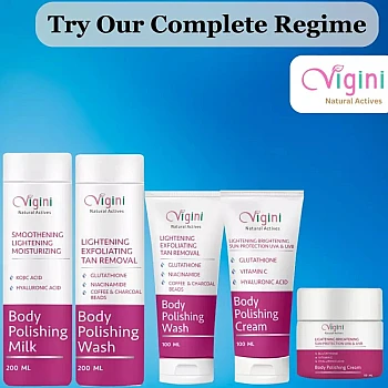 Vigini Skin Lightening Brightening Body Polishing Wash (200ml)