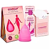 Gynocup Female Intimate Wash, Intimate Gyno Wipes & Menstrual Cup (Medium) Combo (Intimate Wash 100ml + Wipes (20cm x 15cm) 10 Pcs + 1 Cup) (1Pack)