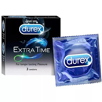 Reckitt Benckiser Durex Extra Time Condoms (3pcs)