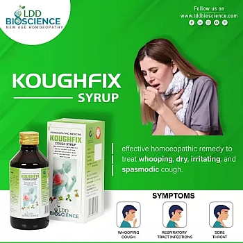 LDD Bioscience Koughfix Cough Syrup Sugar Free (100ml)