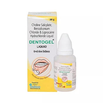 Indoco remedies ltd Dentogel Liquid (8.7%w/w/2%w/w) (20g)