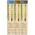 Dr Morepen Organic Bamboo Toothbrush For Adults (3 Toothbrush Blue, Brown & Charcoal) (1Pack)