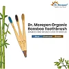 Dr Morepen Organic Bamboo Toothbrush For Adults (3 Toothbrush Blue, Brown & Charcoal) (1Pack)