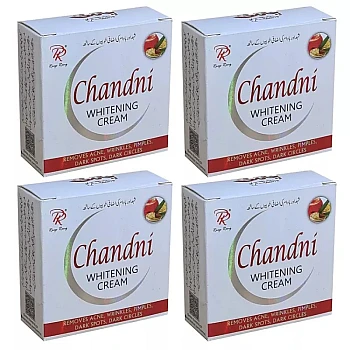 Chandni Whitening Cream (28g, Pack of 4)