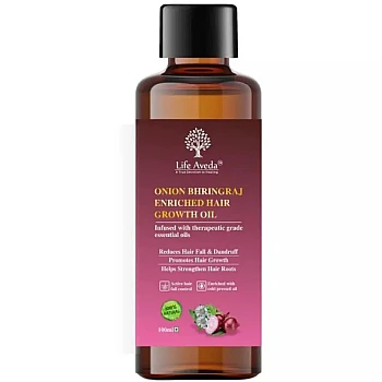 Life Aveda Onion Bhringraj Enriched Hair Growth Oil (100ml)
