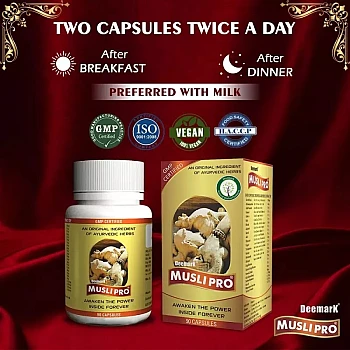 Deemark Musli Pro Capsules (90caps, Pack of 2)