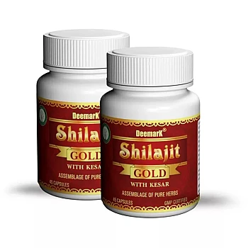 Deemark Shilajit Gold With Kesar Capsules (45caps, Pack of 2)