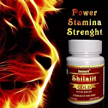 Deemark Shilajit Gold With Kesar Capsules (45caps, Pack of 2)