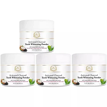 Bioly Activated Charcoal Teeth Whitening Powder (50g, Pack of 4)