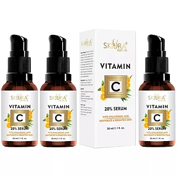 Skiura Nature Vitamin C 20% Serum (30ml, Pack of 3)