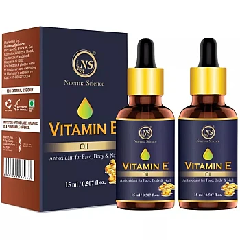 Nuerma Science Premium Quality Vitamin E Oil (15ml, Pack of 2)