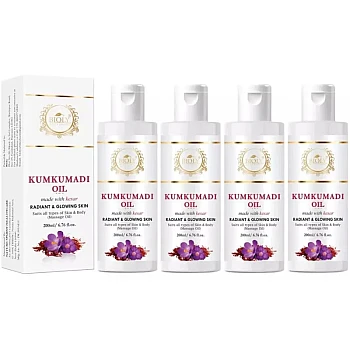 Bioly Kumkumadi With Kesar Moisturizer Oil (200ml, Pack of 4)