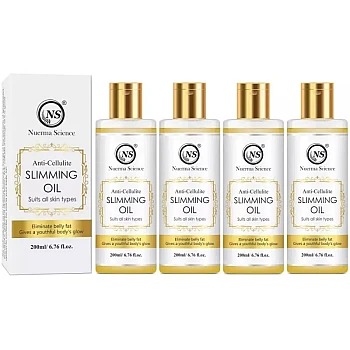 Nuerma Science Anti Cellulite Slimming Oil (200ml, Pack of 4)