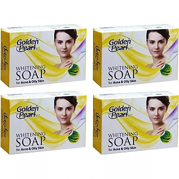 Golden Pearl Whitening Soap For Acne And Oily Skin (100g, Pack of 4)