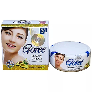 Goree Beauty Cream With Avocado And Aloevera (28g, Pack of 4)