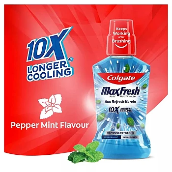 Colgate Plax Fresh Mint Splash Alcohol Free Mouth Wash (250ml)