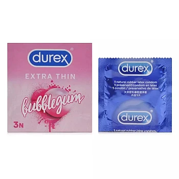 Reckitt Benckiser Durex Bubblegum Flavored Condoms (3pcs)