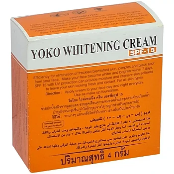 Yoko Whitening Spf-15 Cream (4g, Pack of 2)