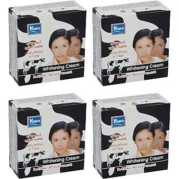 Yoko Whitening Milk Cream (4g, Pack of 4)